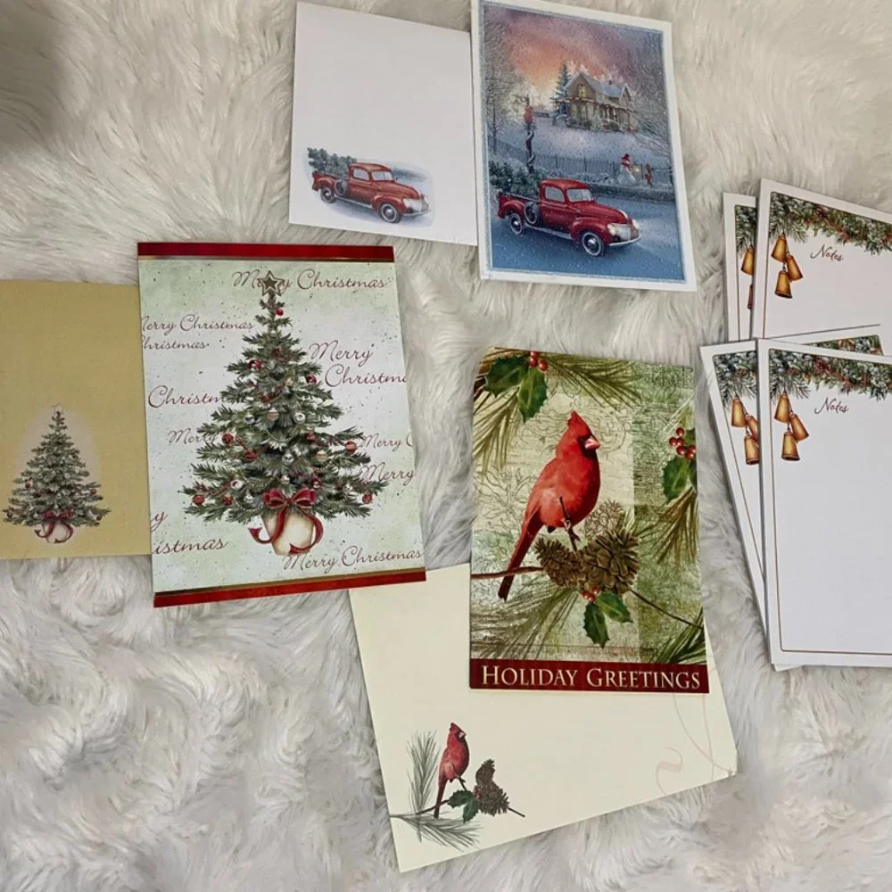 Holiday greeting cards and notepads bundle